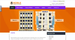 Desktop Screenshot of nobledegreecollege.com
